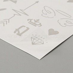 Coole sexy Body Art entfernbare temporäre Tattoos Papieraufkleber&nbsp;DIY-WH0387-60B