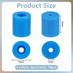 16 Stück 4 Farben Silikon-Stoßdämpfer&nbsp;FIND-OC0003-83