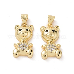 Ciondoli di zirconi in ottone&nbsp;KK-G453-04G