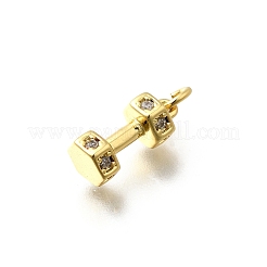 Ottone micro spianare fascino zirconi&nbsp;X-KK-P295-19G