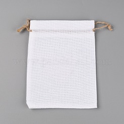 Jute leer DIY Bastel Kordelzugbeutel&nbsp;LS-CW-TAC0001-09B