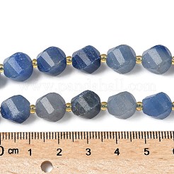 Natürlichen blauen Aventurin Perlen Stränge&nbsp;G-U023-A04-01