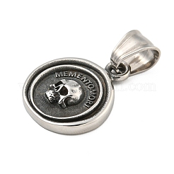 Pendenti in acciaio inossidabile 304 in stile tibetano&nbsp;STAS-M334-24AS-1