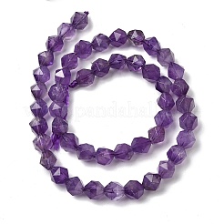 Natürlichen Amethyst Perlen Stränge&nbsp;G-Z119-A40-02