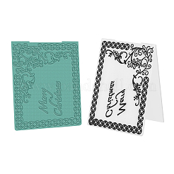 Carpetas de gofrado de plástico de navidad&nbsp;DIY-WH0186-45