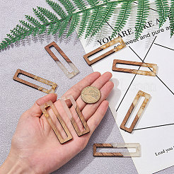 Colgantes grandes de resina & madera&nbsp;RESI-CJ0001-20