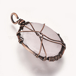 Pendentifs en pierre naturelle & synthétique mixte&nbsp;G-I205-A-R