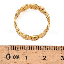 Ausgehöhlter Stern 304 Edelstahl Fingerringe für Frauen&nbsp;RJEW-G353-04G