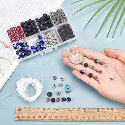 DIY-Sets zur Herstellung von Armbändern mit der Hamsa-Hand und dem bösen Blick&nbsp;DIY-SC0025-22