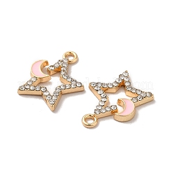 Pendenti con strass in lega di placcatura a cremagliera&nbsp;PALLOY-O106-27G-02