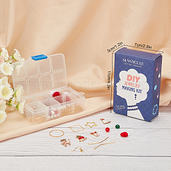 137 Stück DIY-Ohrring-Set im Weihnachtsstil&nbsp;DIY-SC0015-14