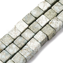 Natürliche Variszitperlenstränge&nbsp;G-B155-C05-8x8mm