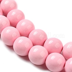 Synthetik Meer weißer Jade Perlen Stränge&nbsp;G-S254-4mm-B01