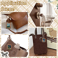 8 porte-clés cadre photo en alliage 4 styles&nbsp;KEYC-SP0001-51