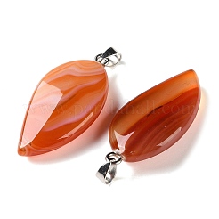 Pendenti in agata rossa naturale fasciata&nbsp;GG-CBACB71-05P-14