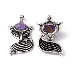 Ciondoli charoite naturale&nbsp;KK-A173-02AS-02