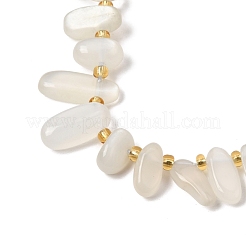 Naturelles perles pierre de lune blanc brins&nbsp;GG-CBADF20-A03