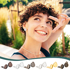 Impostazioni di orecchini a clip in ottone&nbsp;KK-PH0035-28