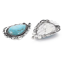 Tibetischer stil Aluminium Anhänger & Charms&nbsp;PALLOY-S120-302AS-RS