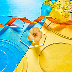 Plaque de pression acrylique transparente&nbsp;OACR-BC0001-03E