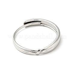 Anello regolabile con nodo in acciaio inossidabile 304 anti-ossidazione per uomo e donna&nbsp;RJEW-I085-15P