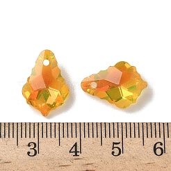 Ab Farbe galvanisieren Glas-Anhänger überzogen&nbsp;EGLA-O003-06C-15