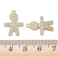 Pendentifs en laiton zircon cubique transparent&nbsp;KK-D261-09G