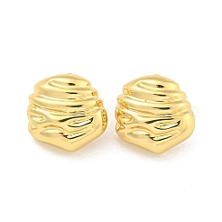 Aretes de latón chapado en rejilla&nbsp;EJEW-C102-20G