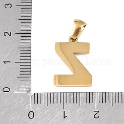 Pendenti con alfabeto in conchiglia bianca naturale&nbsp;STAS-M338-02G-Z
