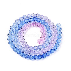 Perles de verre en fil de peinture cuite à dégradé de couleurs&nbsp;LS-DGLA-A039-T4mm-A019