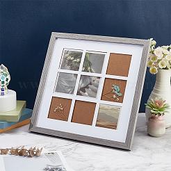 Support de cadre photo en bois carré&nbsp;DJEW-WH0039-68A