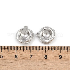 Cabochon-Fassungen für Anhänger aus Edelstahl 304&nbsp;STAS-L303-32P