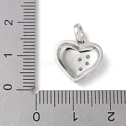 Pendentifs avec zircon cubiques à micro-pavés en laiton&nbsp;KK-P290-44A-P