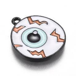 Halloween-Thema Legierung Emaille Anhänger&nbsp;X-ENAM-J649-13B