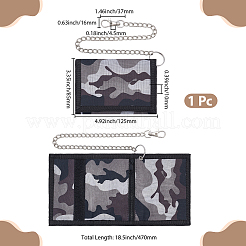 Porta carte in poliestere con catene staccabili&nbsp;AJEW-CY0003-19B