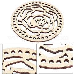 Fonds de panier en bois&nbsp;DIY-WH0167-27C