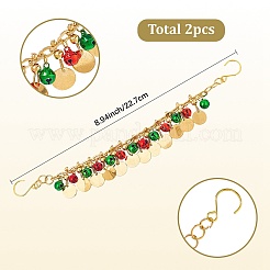2 collier en alliage de zinc&nbsp;AJEW-SP0003-25