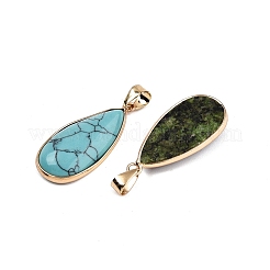 Pendentifs en pierre naturelle & synthétique mixte&nbsp;KK-N254-181G