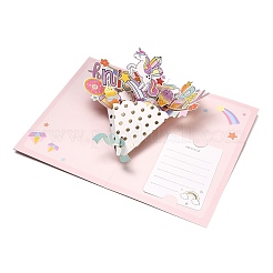 Rechteckige 3D-Pop-up-Blumenstrauß-Papiergrußkarte&nbsp;TH-K001-02B