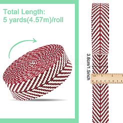 5 Yard Polycotton-Jacquard-Pfeilband&nbsp;OCOR-WH0078-173A