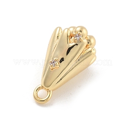 Pendentifs avec zircon cubiques à micro-pavés en laiton&nbsp;LS-KK-D283-18G