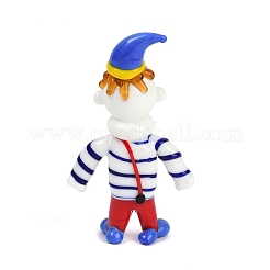 Décorations de clown en verre soufflé faites à la main&nbsp;LAMP-Q005-12G