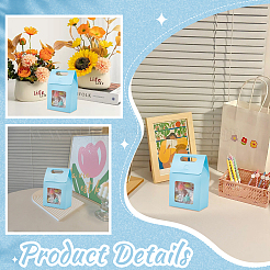 Boîtes de rangement de cadeaux en papier avec fenêtre visible&nbsp;CON-WH0110-003A-01