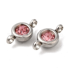 Ciondoli con connettore singolo in strass in acciaio inossidabile 304&nbsp;STAS-E194-13P-04