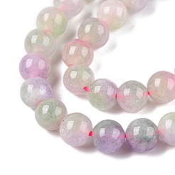 Chapelets de perles en jade blanc naturel teinté&nbsp;G-T138-6mm-210-8
