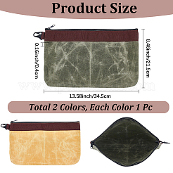 2 bolso de mano tipo clutch con cremallera&nbsp;ABAG-CL0001-56
