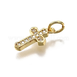 Pendentifs avec zircon cubiques à micro-pavés en laiton&nbsp;LS-KK-Z100-39G-04