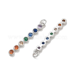 Pendentifs en laiton avec zircon cubique micro pavé&nbsp;CU-CBA6E4E-17P