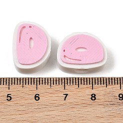 Perles européennes en plastique&nbsp;PL-CBA02CB-01D