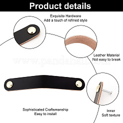 Griffband für Schranktüren und Schubladen aus Rindsleder&nbsp;DIY-WH0430-196C-01